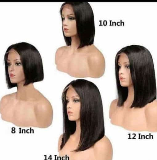 Blk Straight bob wig
